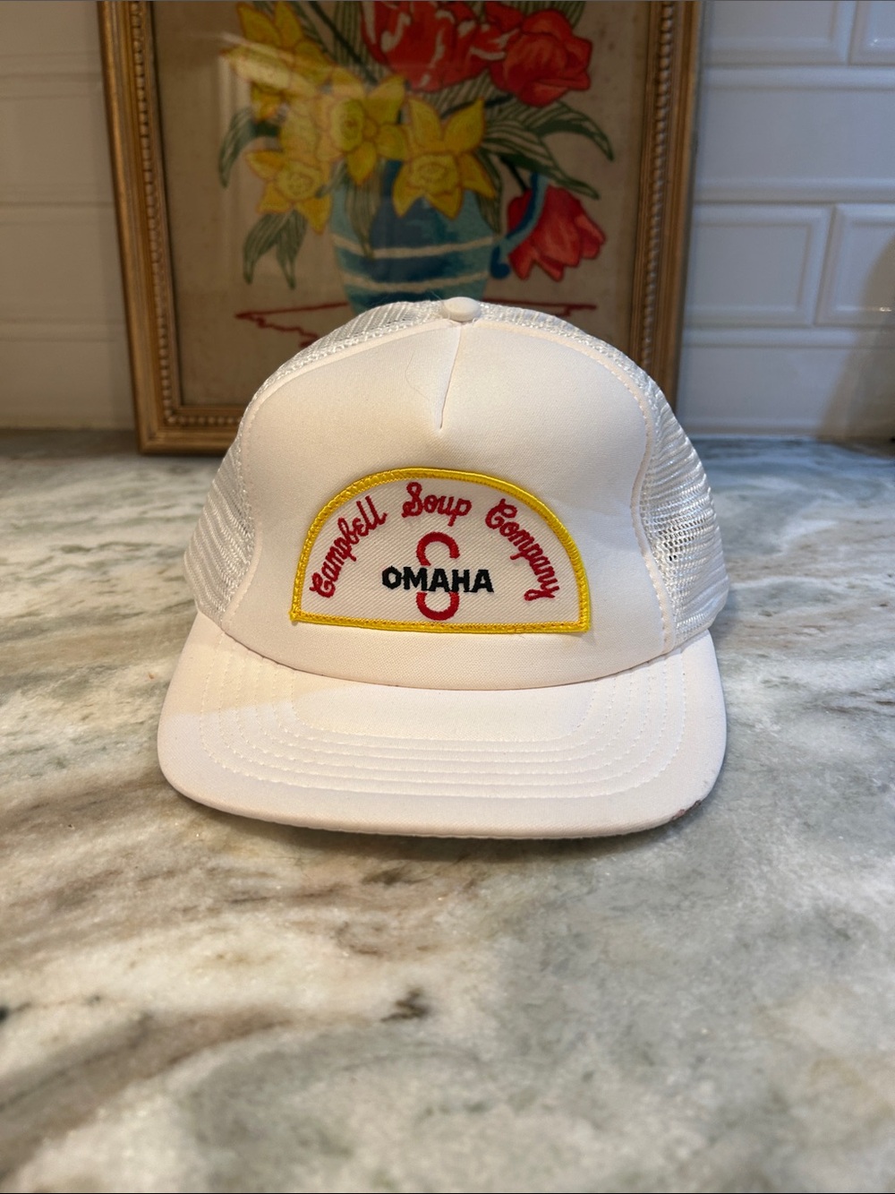 Vintage Campbell Soup Company Omaha trucker hat